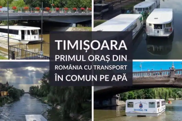 Dublă PREMIERĂ la Timisoara: primul oraș din țară cu cinci tipuri de transport în comun, printre care și cel cu vaporașul