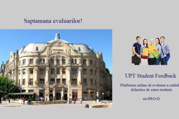 Studentii de la Universitatea Politehnica Timisoara isi pot evalua profesorii