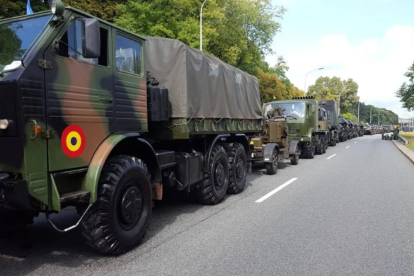 ATENTIE, soferi! Transporturi agabaritice cu vehicule militare pe drumurile din Timis, inclusiv pe A1