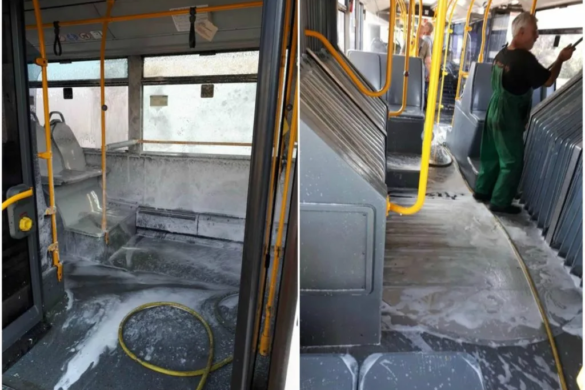 Mijloacele de transport in comun din Timisoara, DEZINFECTATE in perioada epidemiei de gripa