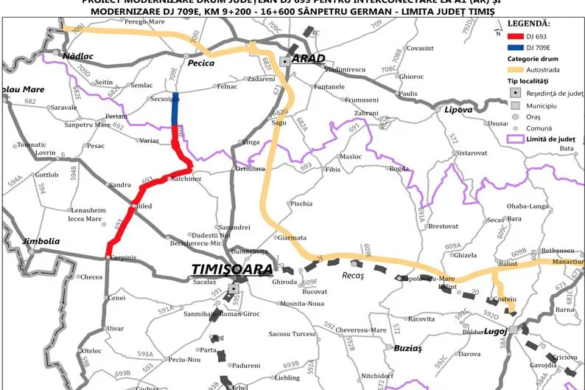 Peste 37 de kilometri de drum judetean modernizat, de la Carpinis la limita cu judetul Arad, pentru conexiunea cu A1