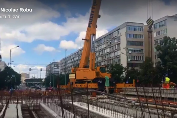 VIDEO Primarul Timisoarei a descoperit ”progrese semnificative” pe santierul podului Dragalina