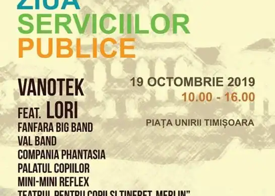 A șasea ediție a Zilei Serviciilor Publice, sărbătorită în Piața Unirii din Timișoara