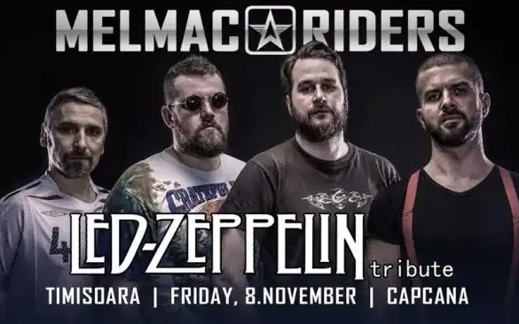 Concert tribut Led Zeppelin, la Timisoara, cu sarbii de la Melmac Riders