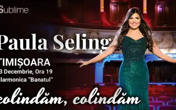 Paula Seling colinda in Ajunul Craciunului la Timisoara
