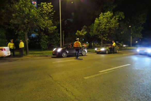 Peste 500 de sancțiuni aplicate de polițiștii rutieri sâmbătă noaptea