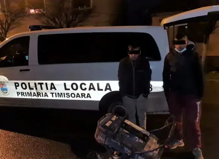 La furat de baterii auto din curtea Selgros