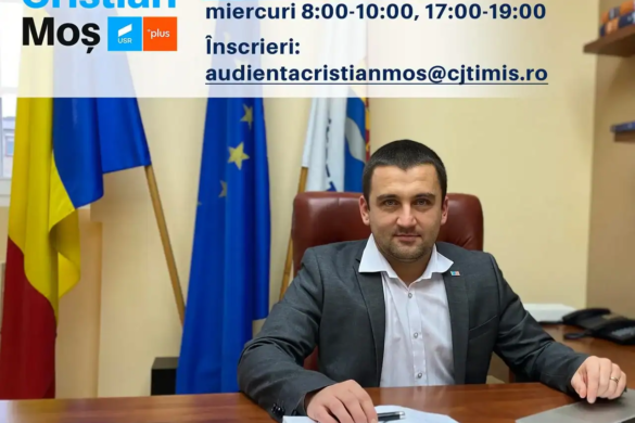 Fariseism de 10 Dan: Vicepreședintele Cristian Moș se laudă că muncește… pe banii CJ Timiș!