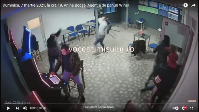 “Pariul” lui Arafat! O femeie a fost ruptă-n bătaie cu un scaun și doi polițiști au fost agresați, într-o sală de jocuri de noroc