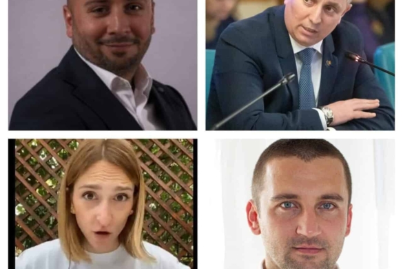 Serbările galante! Ministrul Lucian Bode îi bate obrazul prefectului Zoltan Nemeth, după circul de la Hotel Del Corso