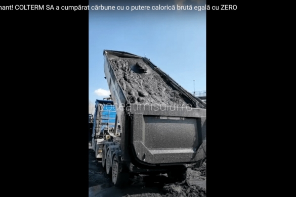 Video halucinant! COLTERM SA a cumpărat cărbune cu o putere calorică brută egală cu ZERO