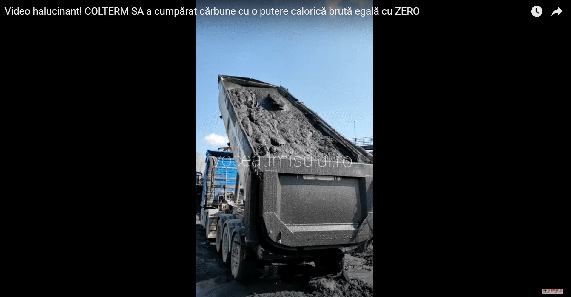 Video halucinant! COLTERM SA a cumpărat cărbune cu o putere calorică brută egală cu ZERO