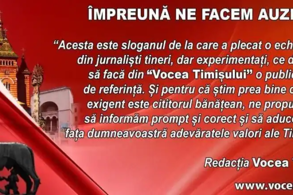 Vocea Timișului – cu zâmbetul pe buze și drag de comunitatea în care trăim