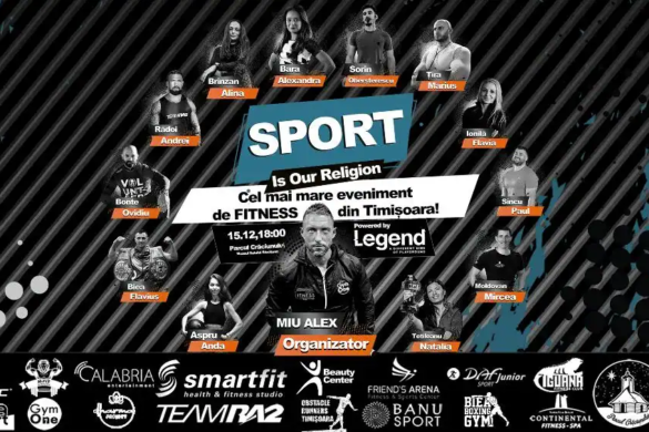 Cel mai mare eveniment de fitness din Timișoara, în aer liber, la Parcul Crăciunului! Cei mai buni traineri din oraș fac o clasă de sport comună!