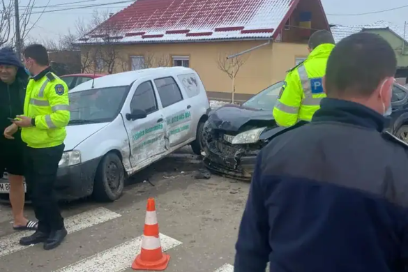 Viceprimarul comunei Giroc, dus cu ambulanța la spital, ca urmare a unui accident rutier