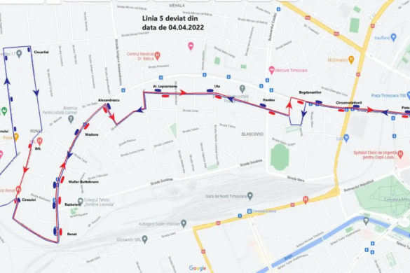 Circulaţia mijloacelor de transport în comun, dată peste cap din cauza şantierelor din oraş!