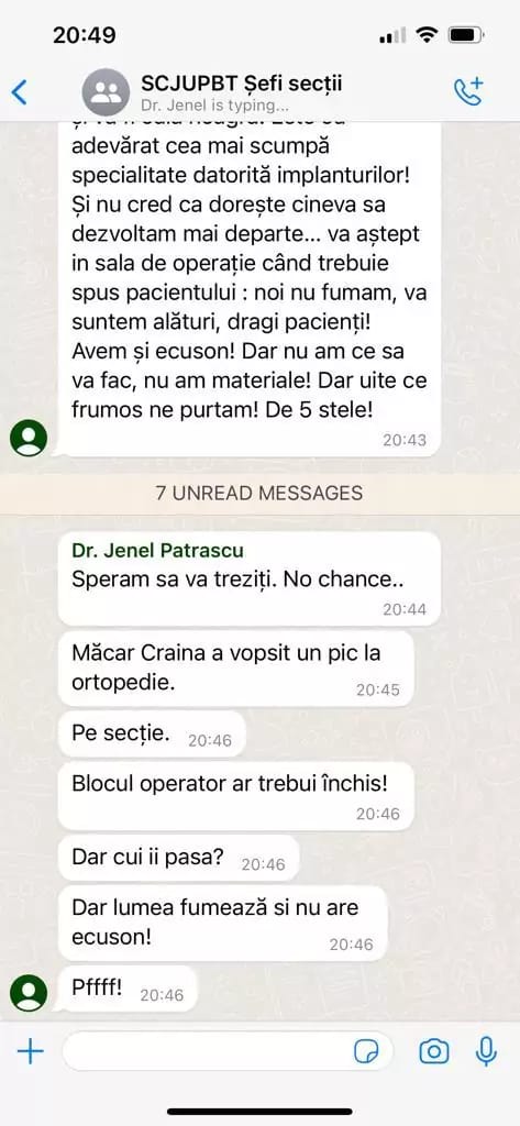 <strong>Revolta maselor! Un control inopinat, care dezvăluie realitatea cruntă din Spitalul Județean Timișoara, a stârnit reacții furibunde din partea șefilor de secții clinice</strong> 1