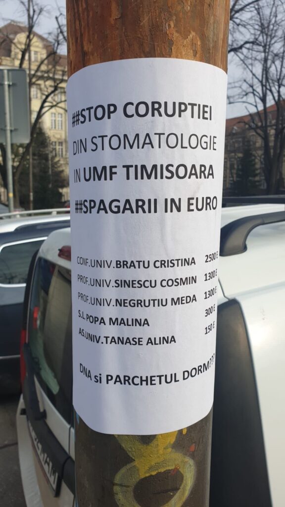 Ecouri transfrontaliere! Universitatea de Medicină și Farmacie Timișoara a cenzurat acuzațiile de corupție care i-au fost aduse pe pagina oficială, la o postare care viza recrutarea de studenți străini din Orientul Mijlociu 1