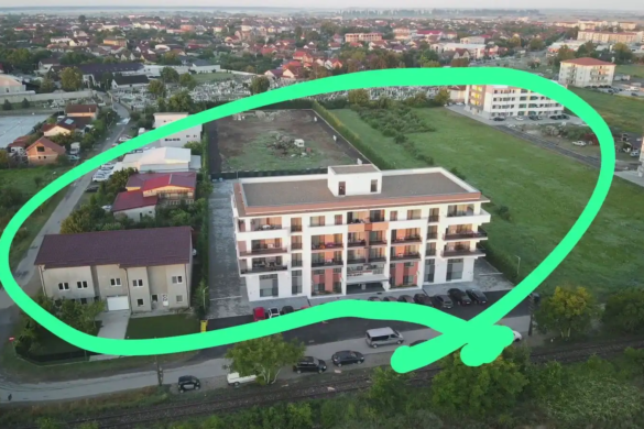 Dublă măsură de tupeu! Primăria Giroc a transformat o jumătate de bloc cu cinci etaje, peste noapte, din spații cu altă destinație în apartamente de locuit, într-o zonă cu unități industriale și spații de depozitare