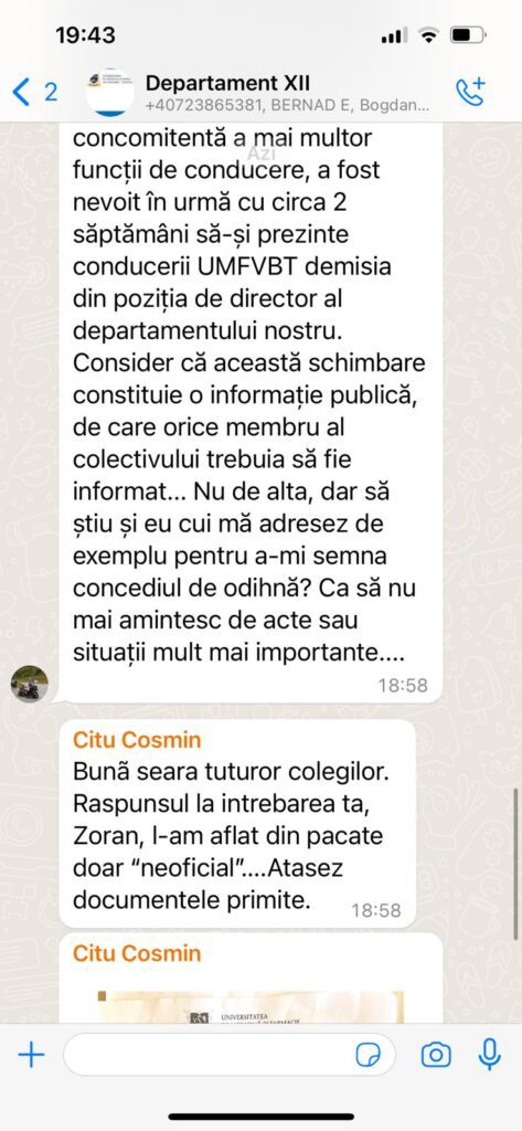 Măcel didactic! La UMF Timișoara a început, în forță, preluarea puterii și acapararea sinecurilor academice, departe de modelul revoluțiilor de catifea 16