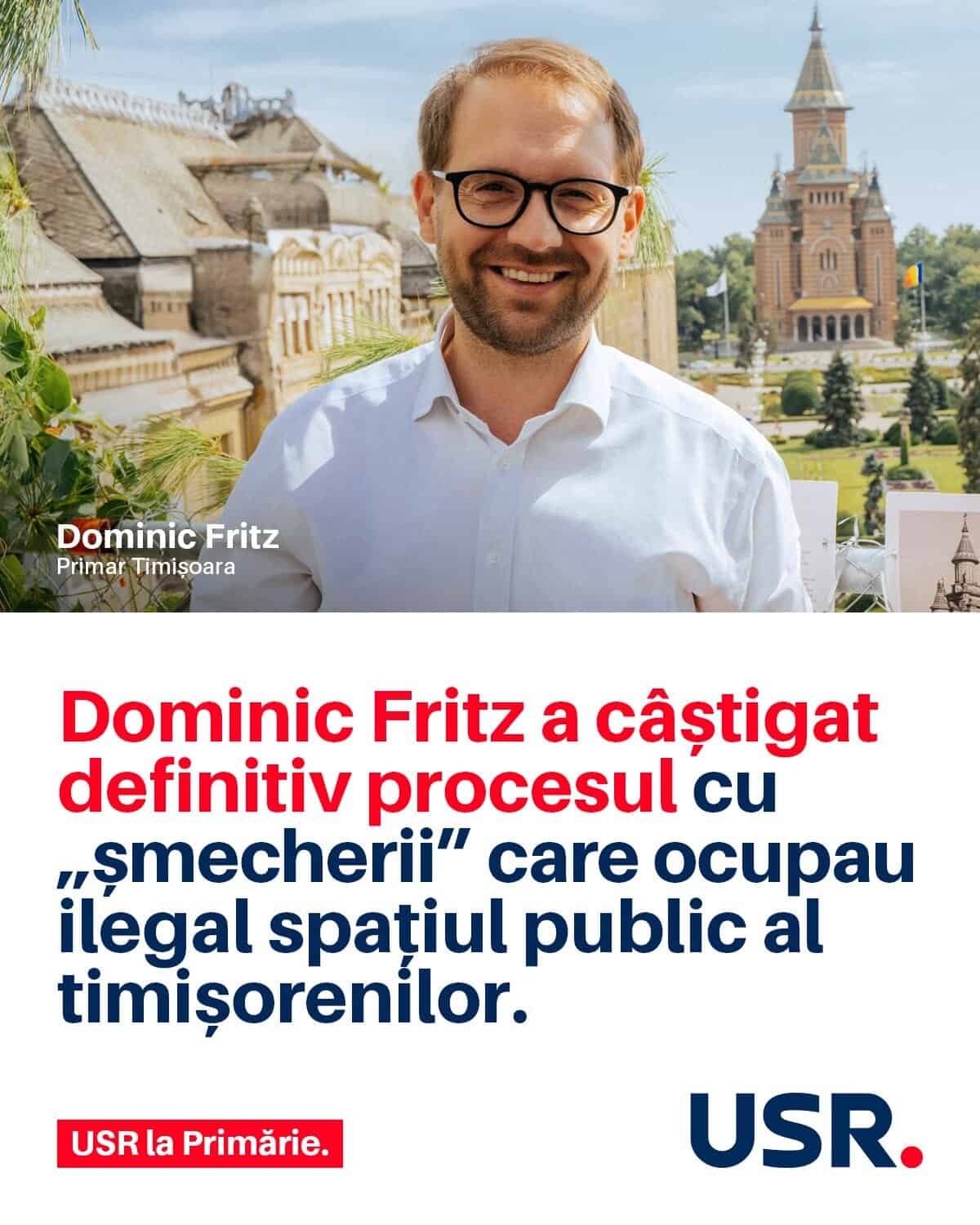 Comunism pe pâine! Primarul Dominic Fritz vinde povești electorale și populisme, în cazul luptei cu clanul Cârpaci de pe bulevardul C.D. Loga 52