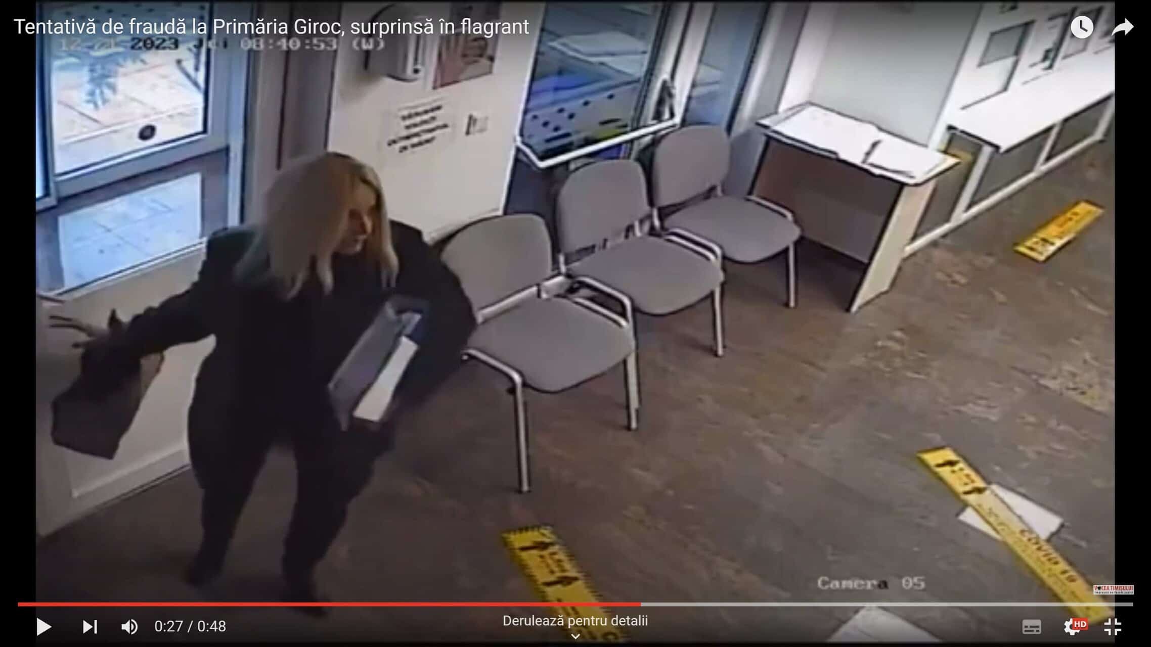 Disperare maximă! Tentativă de fraudă la Primăria Giroc, surprinsă în flagrant, în mijlocul unei anchete penale a Serviciului de Investigare a Criminalității Economice