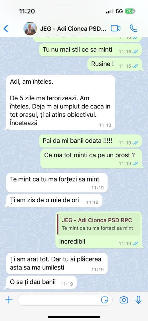 Prim-vicepreședintele PSD Timiș, pastorul Adrian Cionca: “Te mint pentru că tu mă forțezi să mint. Azi rezolv banii și dacă îmi amanetez un rinichi” 4