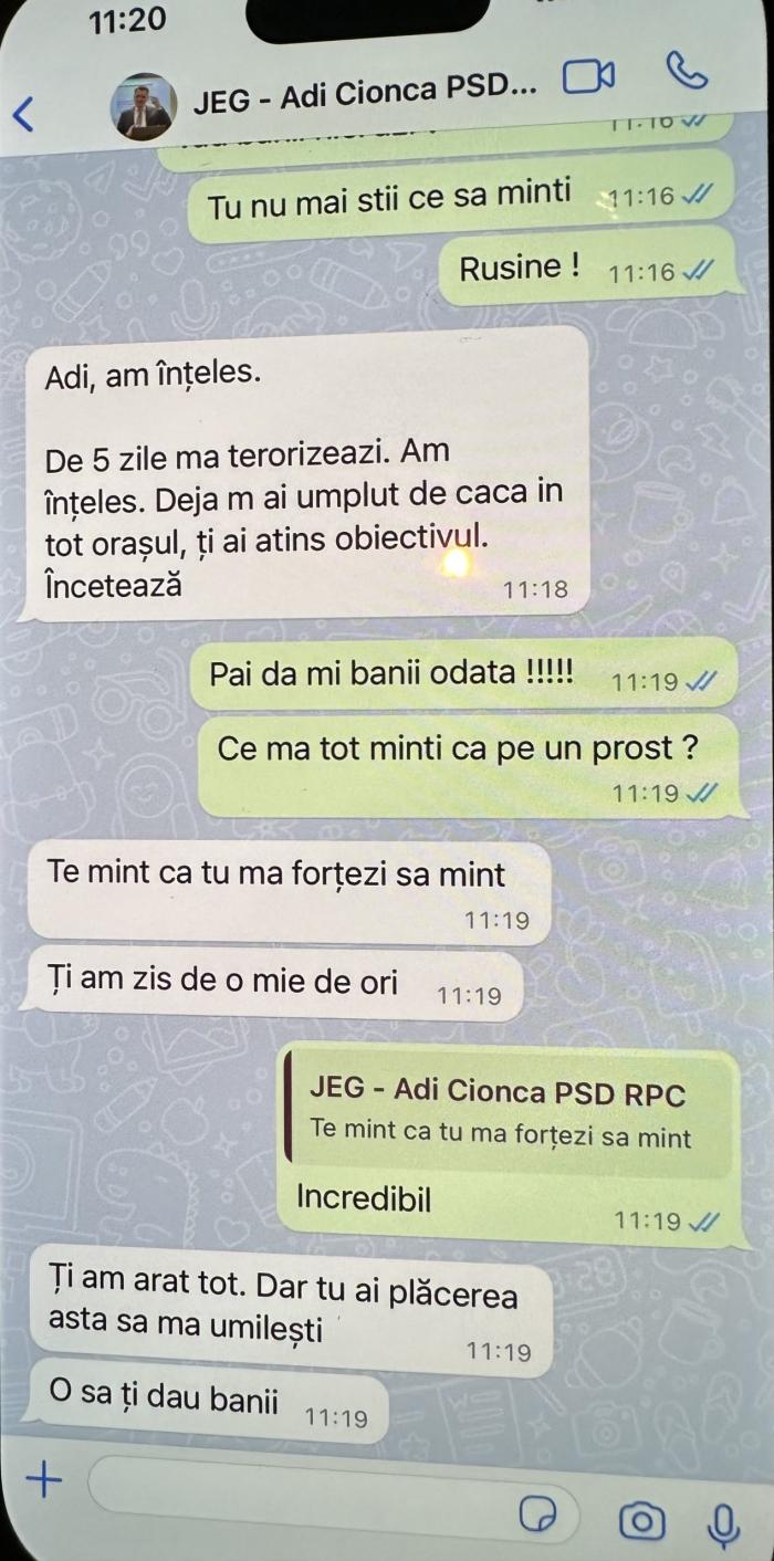 Prim-vicepreședintele PSD Timiș, pastorul Adrian Cionca: “Te mint pentru că tu mă forțezi să mint. Azi rezolv banii și dacă îmi amanetez un rinichi” 7