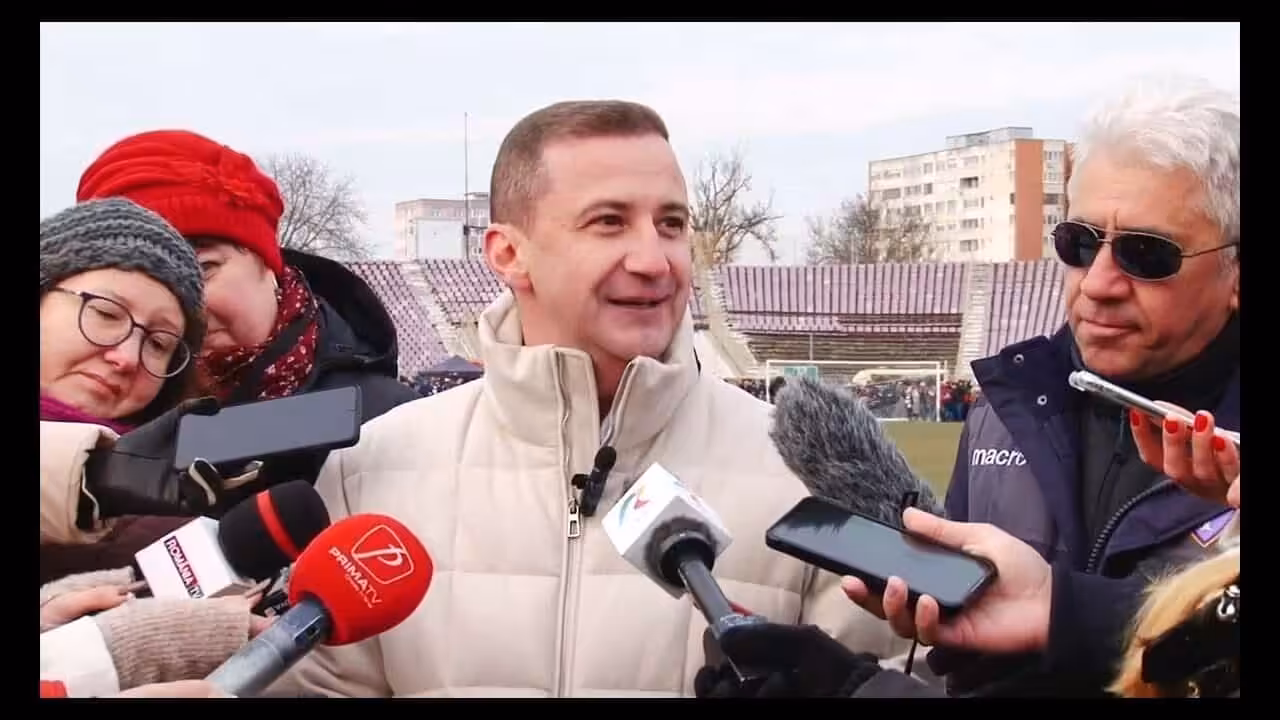 Alfred Simonis marchează tranziția stadionului Dan Păltinișanu spre modernizare
