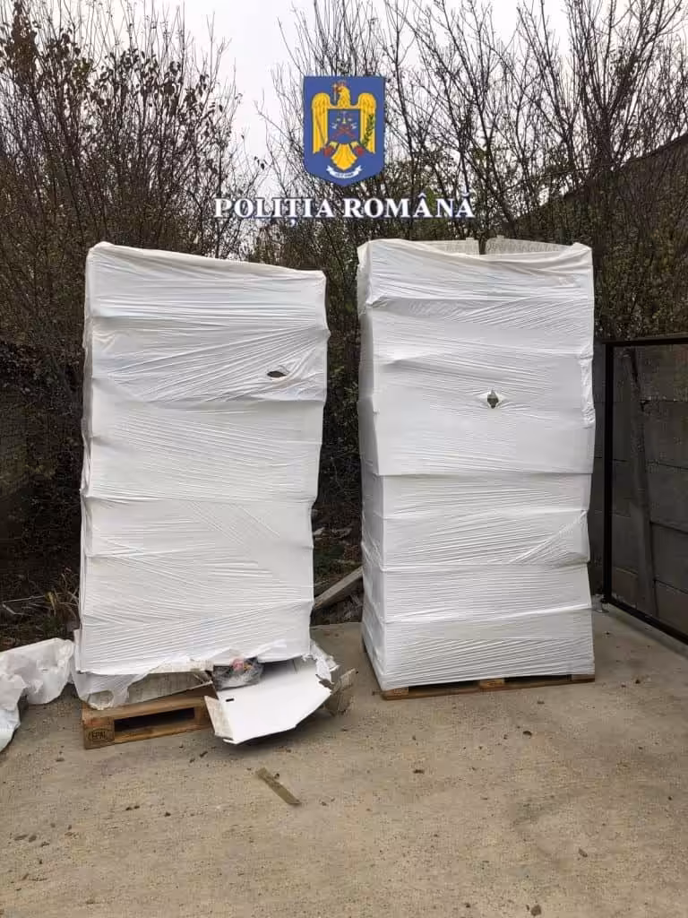 Rețea de contrabandiști, descoperită în flagrant lângă Timișoara: țigări de peste 4,7 milioane de lei abandonate pe câmp
