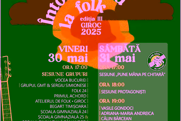 Festivalul „Întoarcerea la Folk” – Ediția a III-a aduce din nou muzica autentică în Giroc