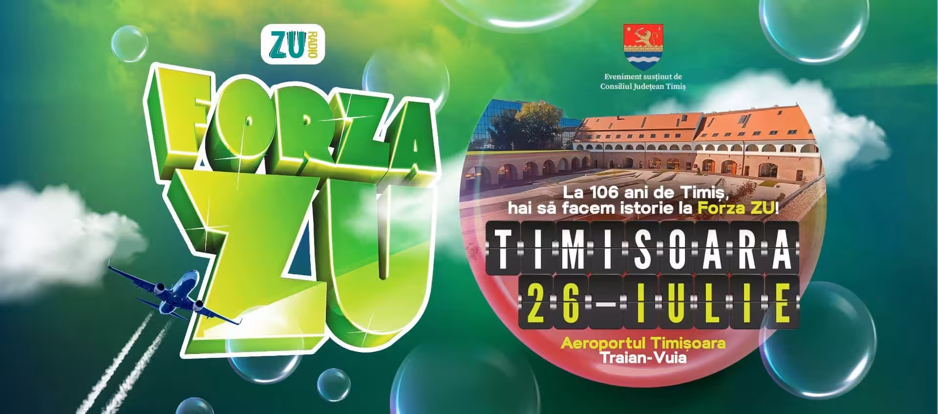 Forza ZU ajunge la Timișoara de Ziua Județului Timiș