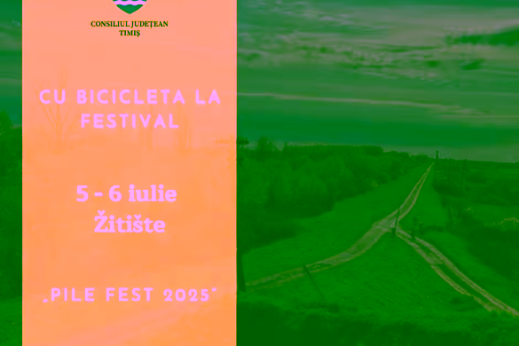 Cu bicicleta la festival: Timișoara – Žitište, pe cea mai lungă pistă din România