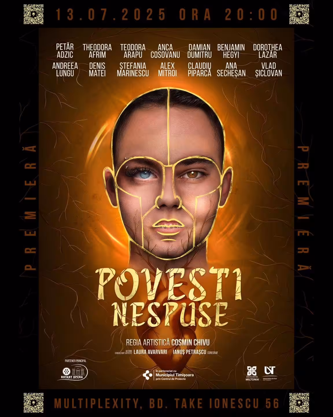 „Povești nespuse” – Teatru curajos cu studenții UVT, sprijinit de Rotary Club Opera Timișoara