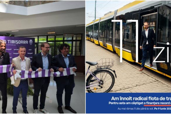 Ipocriții transportului public: Fritz pozează în alb-violet, dar a vopsit Timișoara în galben, iar Petolea și Dogaru o bagă în faliment