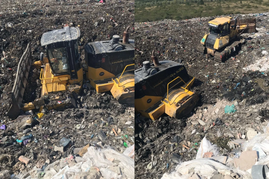 La Glina, utilajele se îngroapă în gunoaie. La Retim, adevărul se îngroapă sub tăcere