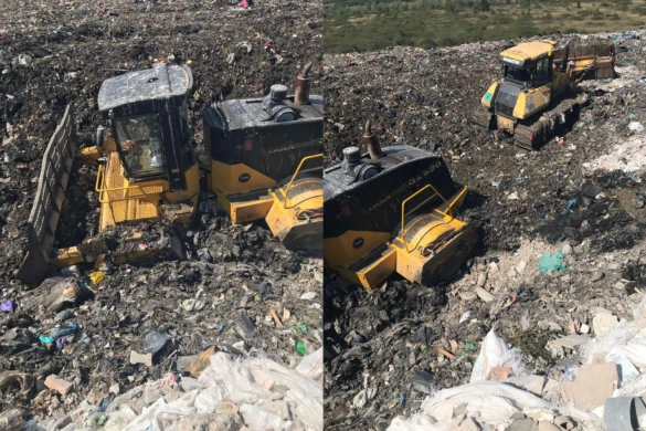 La Ghizela, utilajele se îngroapă în gunoaie. La Retim, adevărul se îngroapă sub tăcere
