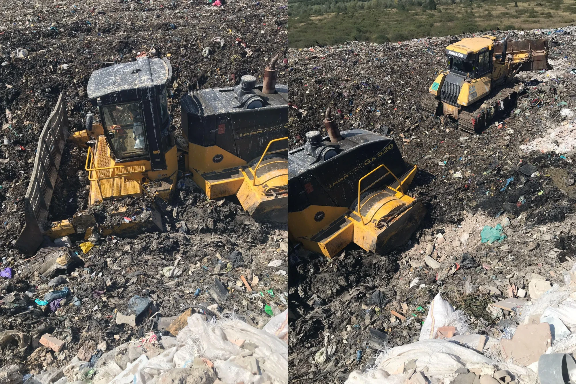 La Ghizela, utilajele se îngroapă în gunoaie. La Retim, adevărul se îngroapă sub tăcere