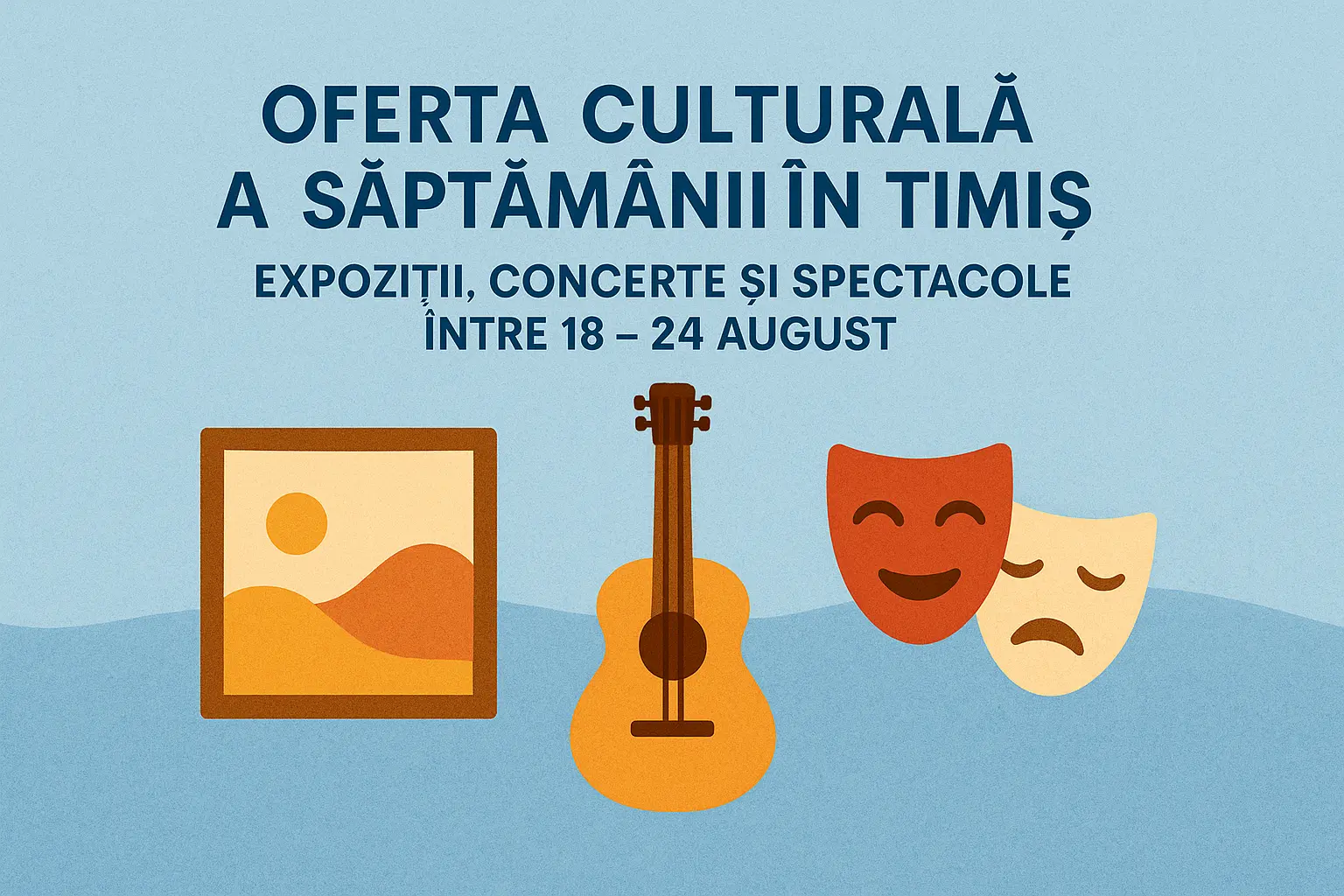 Oferta culturală a săptămânii în Timiș: expoziții, concerte și spectacole între 18 – 24 august