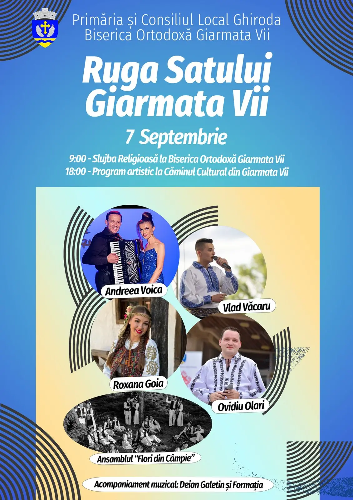Ruga Satului Giarmata Vii 2025 – tradiție, credință și spectacol pe 7 septembrie