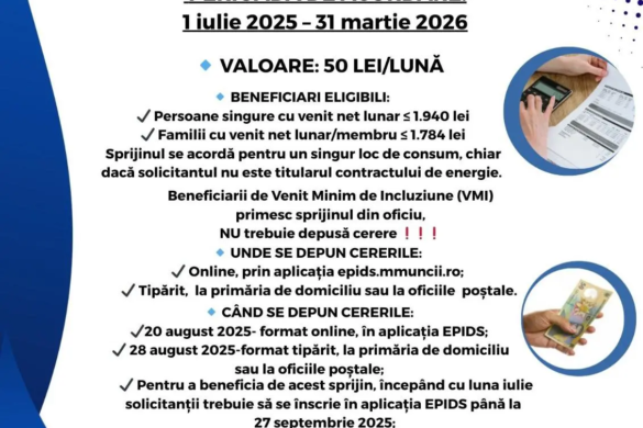 Tichete electronice de energie pentru consumatorii casnici vulnerabili