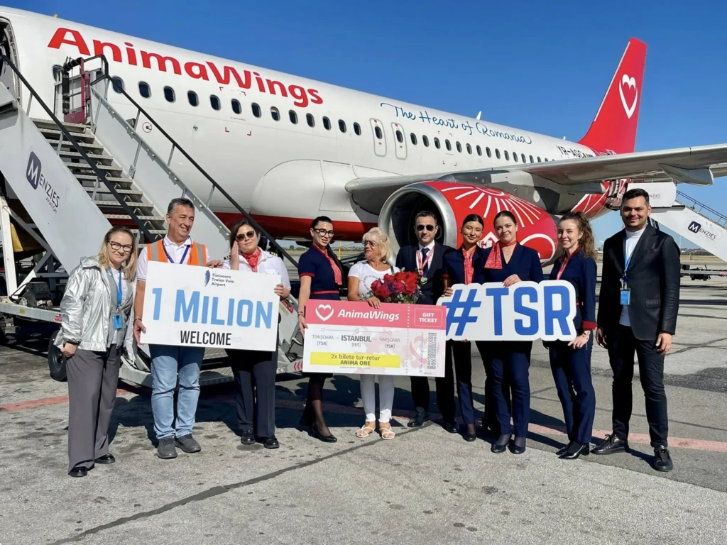 Aeroportul Internațional Timișoara a înregistrat pasagerul cu numărul 1 milion-4