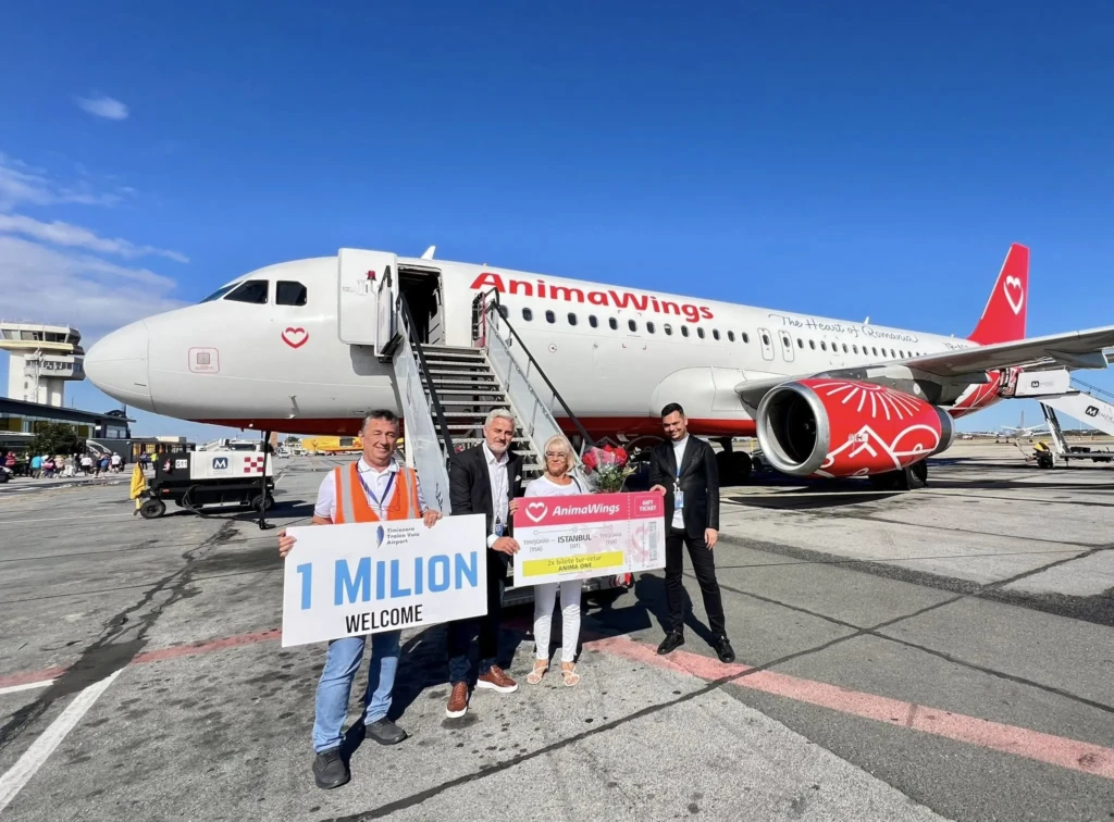 Aeroportul Internațional Timișoara a înregistrat pasagerul cu numărul 1 milion-7