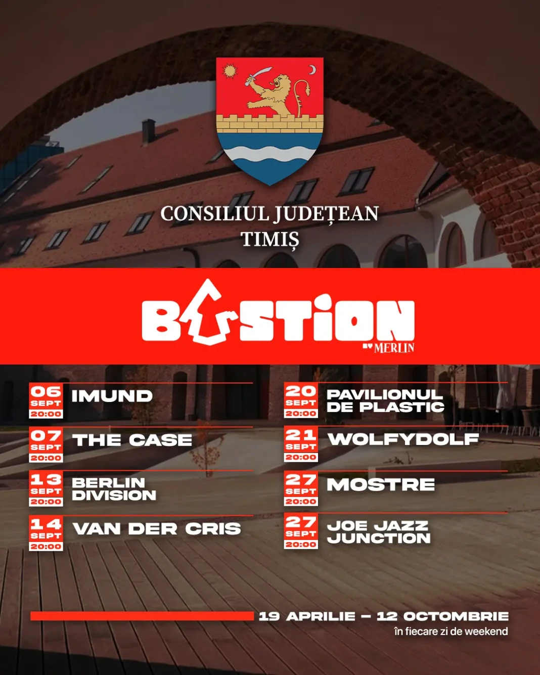 concerte gratuite în fiecare weekend de septembrie