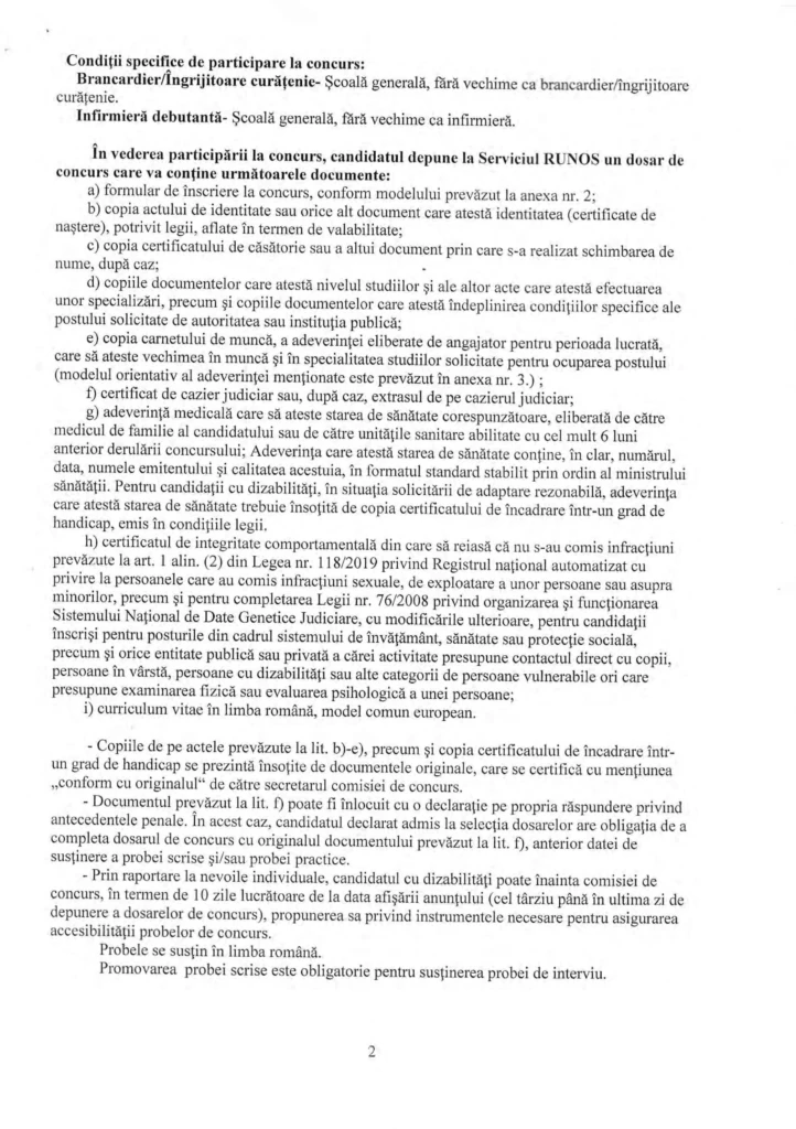 Angajări cu dedicație la Spitalul Municipal Timișoara-2