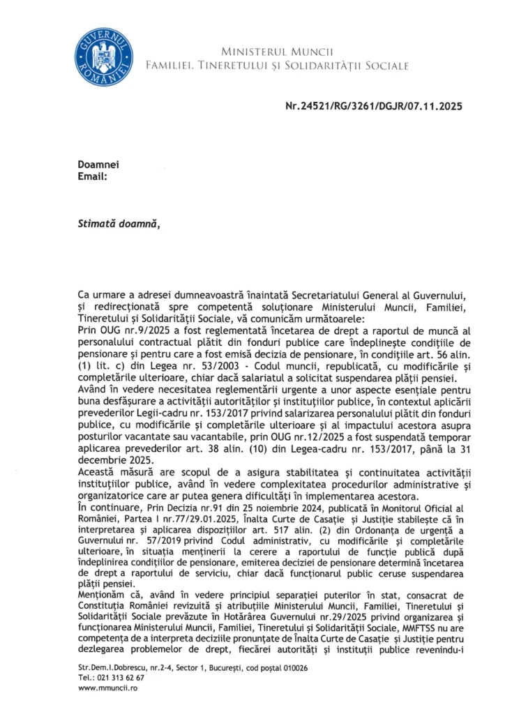 Fritz ignoră legea. Ministerul Muncii confirmă încetarea funcției lui Pokker în ziua pensionării