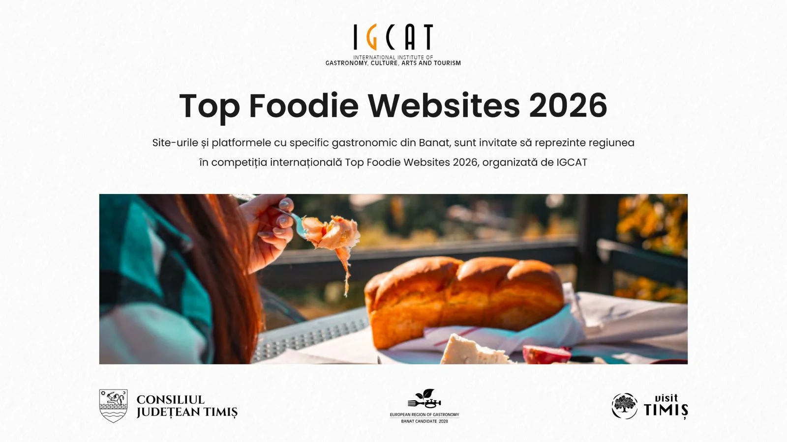 Banatul intră în competiția Top Foodie Websites 2026