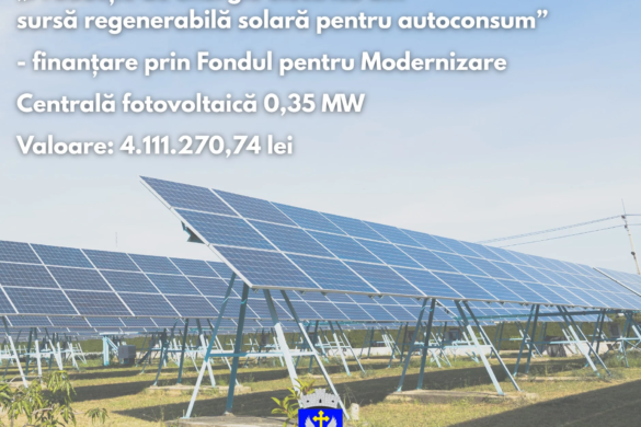Ghiroda semnează un contract de finanțare pentru o centrală fotovoltaică destinată autoconsumului