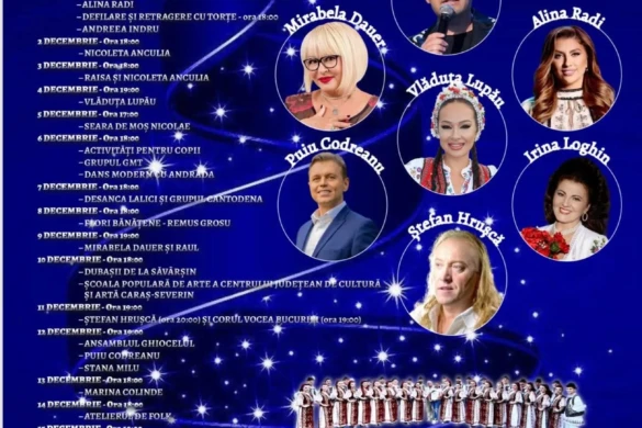 Târgul de Crăciun Giroc 2025, artiști cunoscuți în programul spectacolelor gratuite