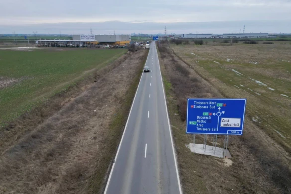 DJ 692, Timișoara–Sânandrei, intră în șantier. Drumul se lărgește la patru benzi